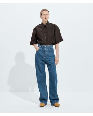 Bottega Veneta Atlantic Wide Leg Jeans - Blue