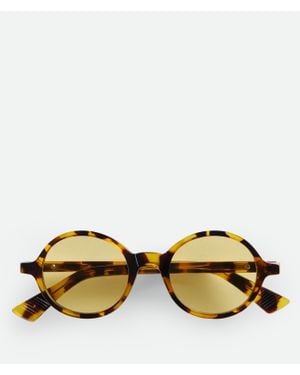 Bottega Veneta Classic Round Sunglasses - Yellow