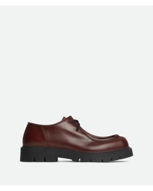Bottega Veneta Haddock Lace-Up Shoe - Brown