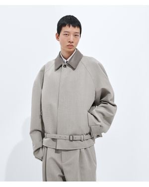 Bottega Veneta Wool Melange Blouson - Grey