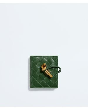 Bottega Veneta Andiamo Flap Card Case - Green