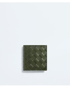 Bottega Veneta Intrecciato Bi-Fold Wallet - Green