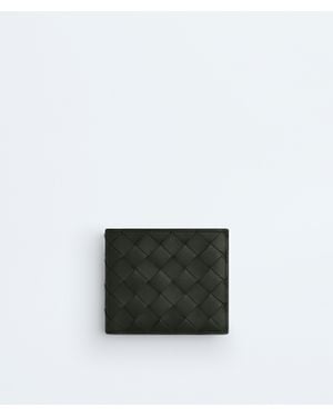 Bottega Veneta Intrecciato Bi-Fold Wallet With Coin Purse - Green