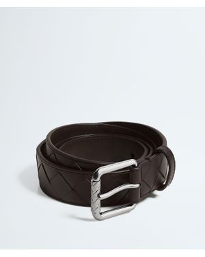 Bottega Veneta Intrecciato Belt - Black