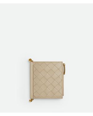 Bottega Veneta Kleines Solstice Bi-Fold Portemonnaie - Weiß