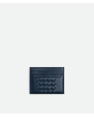 Bottega Veneta Intrecciato Piccolo Card Case - Blue