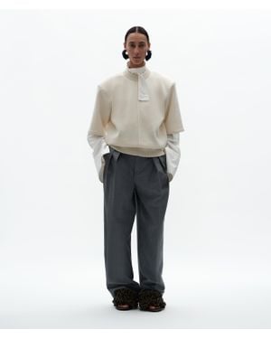 Bottega Veneta Wool Mohair Pants - Gray