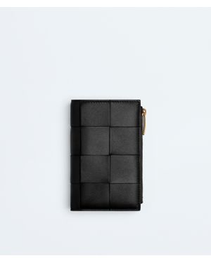 Bottega Veneta Cassette Medium Bi-Fold Wallet - Black