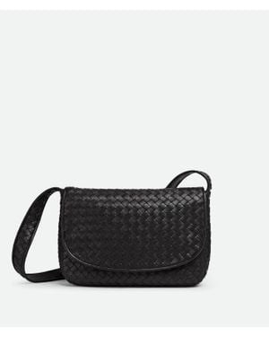 Bottega Veneta Veneto Flap Messenger - Schwarz