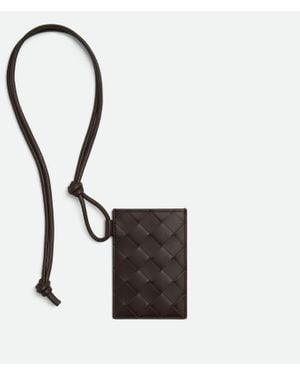Bottega Veneta Intrecciato Badge Holder - White