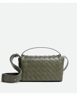 Bottega Veneta Intrecciato Mini-Tasche Mit Überschlag - Grün
