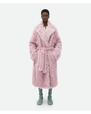 Bottega Veneta Shearling Coat - Pink