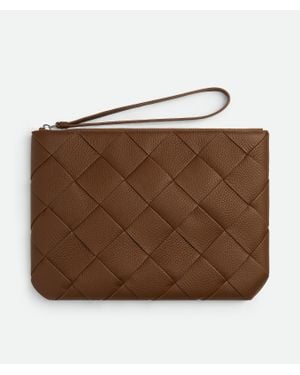 Bottega Veneta Diago Large Pouch - Brown