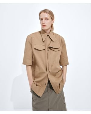 Bottega Veneta Cotton Twill Shirt - Natural