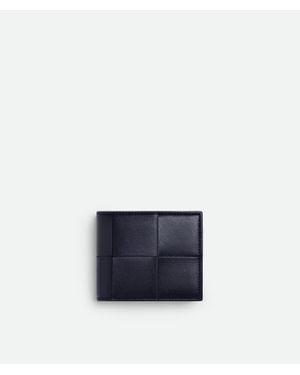 Bottega Veneta Cassette Bi-Fold Wallet With Coin Purse - Blue