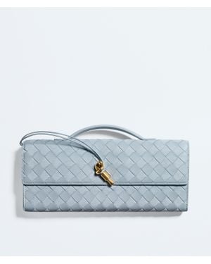 Bottega Veneta Andiamo Clutch - Blau