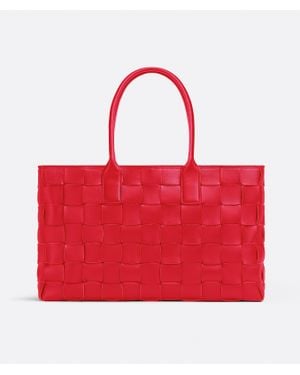 Bottega Veneta Maxi Tote Intreccio - Rot