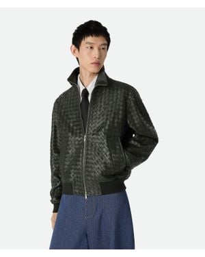 Bottega Veneta Intrecciato Leather Blouson - Green