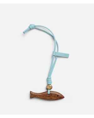 Bottega Veneta Charm En Bois Poisson - Bleu