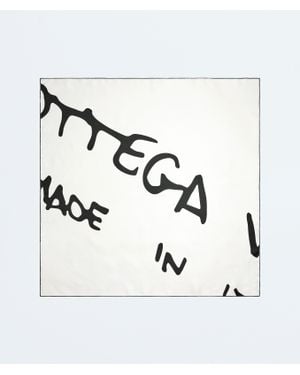 Bottega Veneta Silk Twill Foulard - White