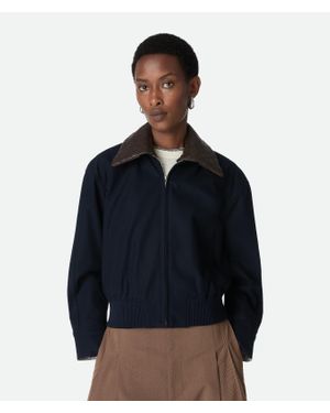 Bottega Veneta Cotton Twill Blouson - Blue