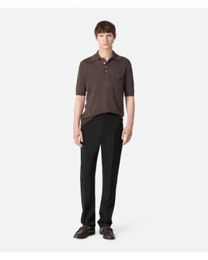 Bottega Veneta Grain De Poudre Trousers - Black