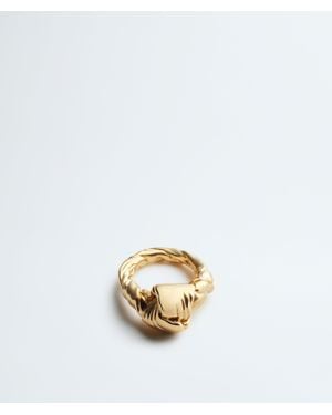 Bottega Veneta Knot Ring - Weiß