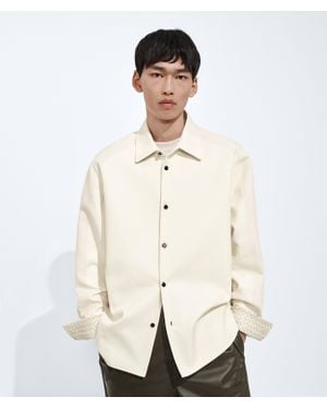 Bottega Veneta Cotton Gabardine Overshirt - Natural