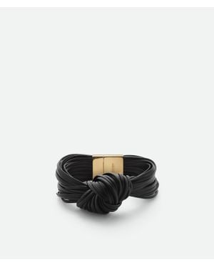 Bottega Veneta Knot Leather Bracelet - White