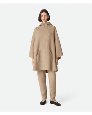 Bottega Veneta Cashmere Hooded Cape - Natural