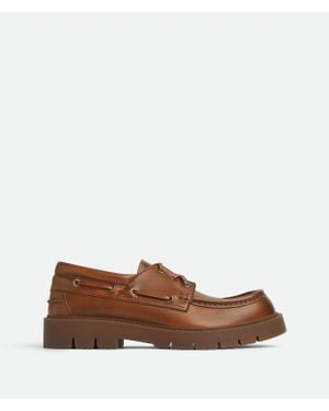 Bottega Veneta Haddock Boat Shoe - Brown