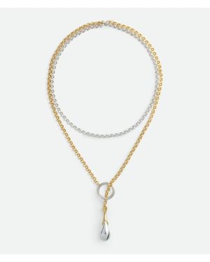 Bottega Veneta Drop Chain Necklace - White