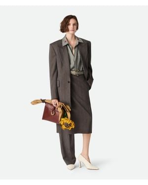 Bottega Veneta Wool Subtle Stripe Jacket - Multicolor