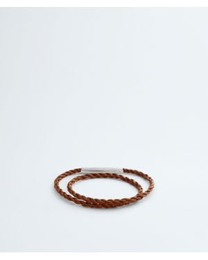 Bottega Veneta Rope Leather Bracelet - White