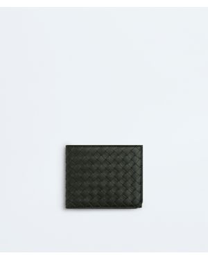 Bottega Veneta Intrecciato Piccolo Bi-Fold Wallet - Green
