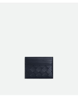 Bottega Veneta Intrecciato Credit Card Case - Blue