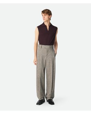 Bottega Veneta Gerade Hose Aus Gepunkteter Viskose - Mehrfarbig