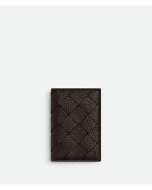 Bottega Veneta Intrecciato Kartenetui Mit Überschlag - Weiß