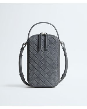 Bottega Veneta Getaway Phone Pouch - Gray