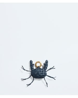 Bottega Veneta Crab Charm With Hook - White
