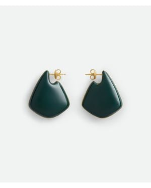 Bottega Veneta Small Fin Earrings - Green