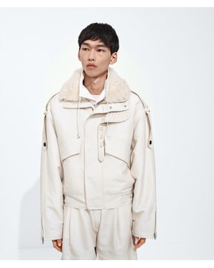 Bottega Veneta Cotton And Silk Padded Blouson - White