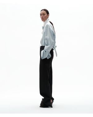 Bottega Veneta Wool Grain De Poudre Pants - White