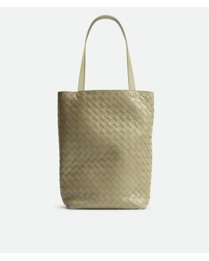 Bottega Veneta Small Intrecciato North-South Tote - Natural