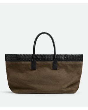Bottega Veneta Large Leather Cabat Tote Bag - Brown