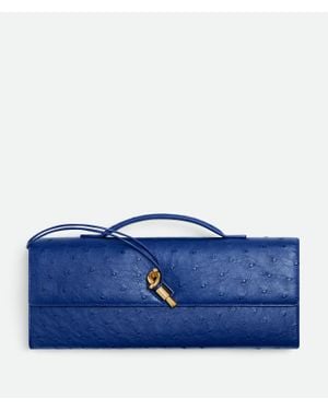 Bottega Veneta Andiamo Clutch - Blau