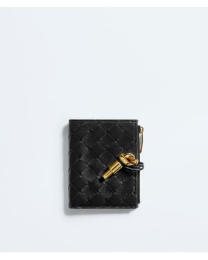 Bottega Veneta Andiamo Small Bi-Fold Wallet - White