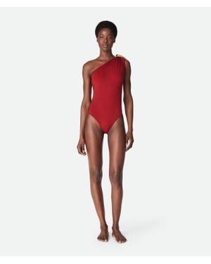 Bottega Veneta Badeanzug Aus Stretch-Nylon - Rot