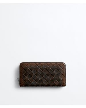 Bottega Veneta Intrecciato Zip Around Wallet - Multicolour