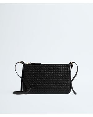 Bottega Veneta Mittelgroße Intrecciato Piccolo Pouch - Schwarz